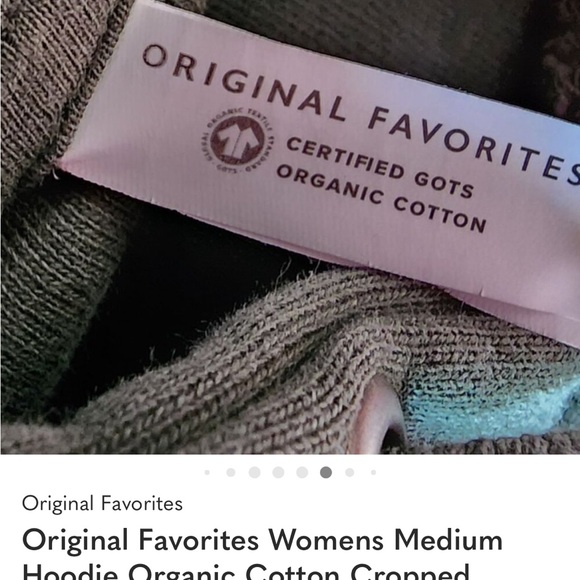 Original Favorites organic cotton custom crop hoodie - Picture 7 of 8